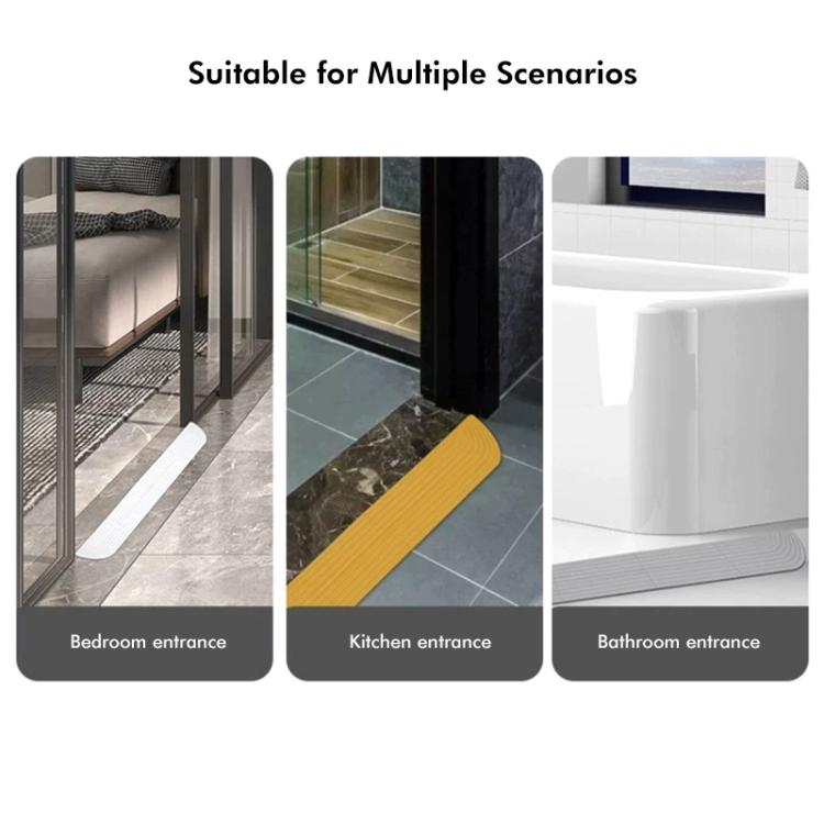 JUNSUNMAY For Ecovacs / iRobot / Mijia / Dreame Sweeping Robot Universal Silicone Threshold Bars Ramp Mat(White) - Other Accessories by JUNSUNMAY | Online Shopping UK | buy2fix