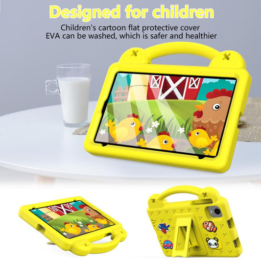 For Alldocube iPlay 60 Mini Pro Handle Kickstand Children EVA Shockproof Tablet Case(Yellow) - CUBE by buy2fix | Online Shopping UK | buy2fix