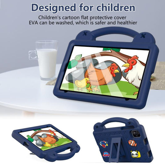 For NEC Lavie Tab T11 T1155 2024 Handle Kickstand Children EVA Shockproof Tablet Case(Navy Blue) - Others by buy2fix | Online Shopping UK | buy2fix