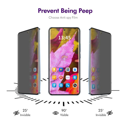 For OPPO Find X7 ENKAY Hat-Prince Heat Bending Privacy Screen Tempered Glass Film - OPPO Tempered Glass by ENKAY | Online Shopping UK | buy2fix