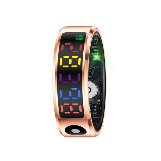 R12 SIZE 10 Smart Ring, Support Heart Rate / Blood Oxygen / Sleep / Multiple Sports Modes(Gold) - Smart Rings / Smart Telephones by buy2fix | Online Shopping UK | buy2fix