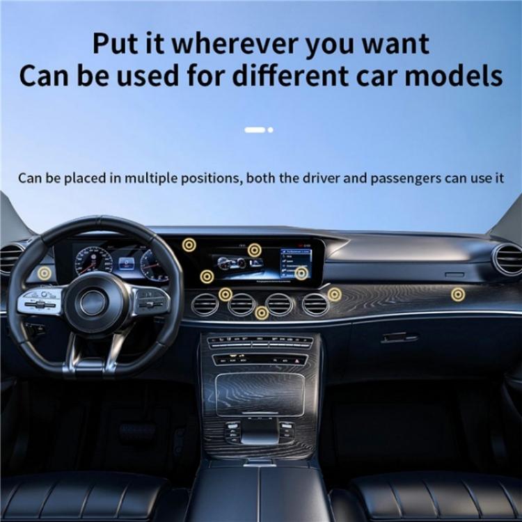 X9C Wireless Charging Navigation Stand Car Magnetic Suction Vacuum Phone Holder(Silver) - Wireless Charger Holders by buy2fix | Online Shopping UK | buy2fix