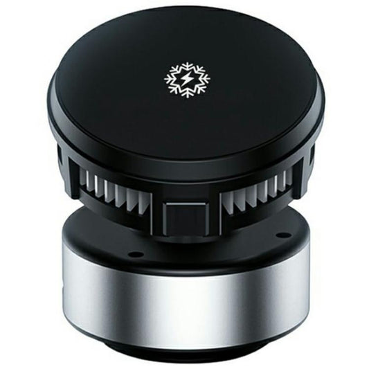 X19 Car Phone Holder 15W Wireless Charging Vacuum Suction Cooling Magnetic Phone Stand(Black) - Wireless Charger Holders by buy2fix | Online Shopping UK | buy2fix