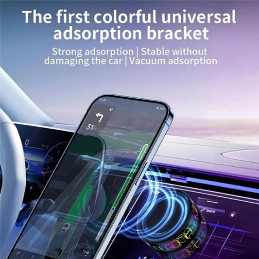 X12 Colorful Crackle Light Magnetic Car Dashboard Navigation Mount Vacuum Suction Cup Stand - Universal Car Holders by buy2fix | Online Shopping UK | buy2fix