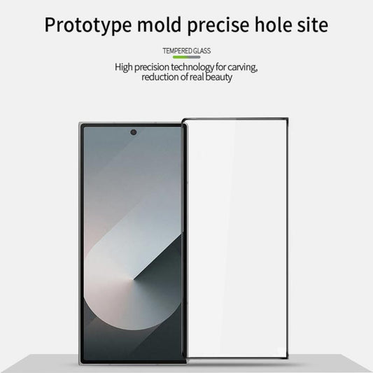 For Samsung Galaxy Z Fold7 MOFI 9H 3D Explosion-proof Curved Screen Tempered Glass Film(Black) - Galaxy Z Fold7 5G Tempered Glass by MOFI | Online Shopping UK | buy2fix