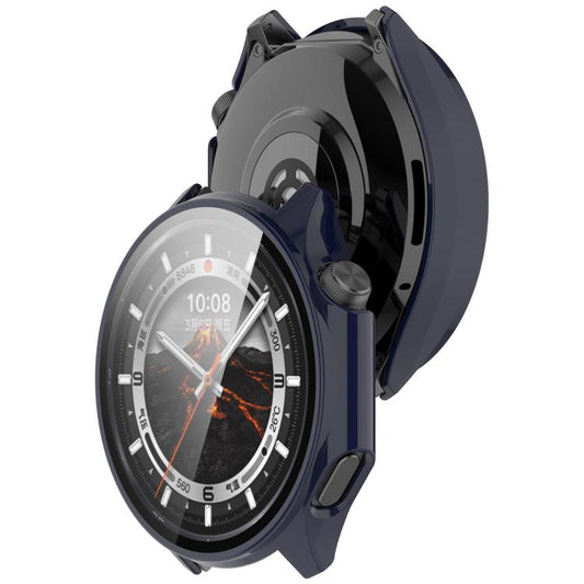 For OPPO Watch X2 Tempered Film Integrated PC Watch Protective Case(Ink Blue) - Watch Case by buy2fix | Online Shopping UK | buy2fix