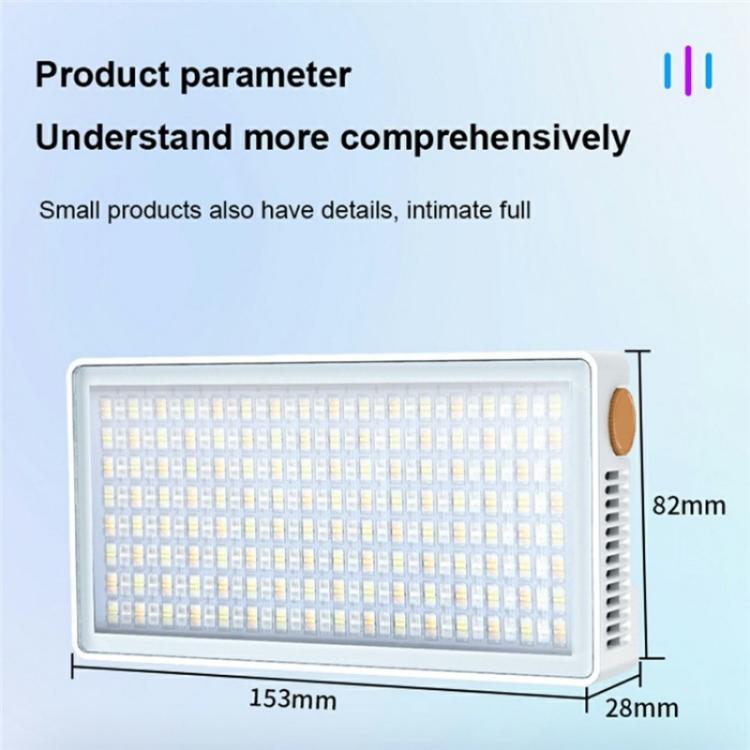 PB40R Video Live Streaming Portable RGB LED Video Light Pocket Photography Fill Light - by buy2fix | Online Shopping UK | buy2fix