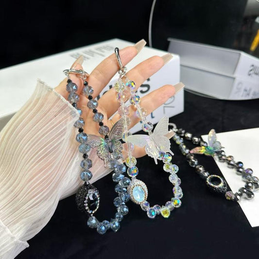 Heavy Industry Diamond-Rncrusted Sparkle Retro Phone Chain(White) - Lanyards & Wrist Straps by buy2fix | Online Shopping UK | buy2fix