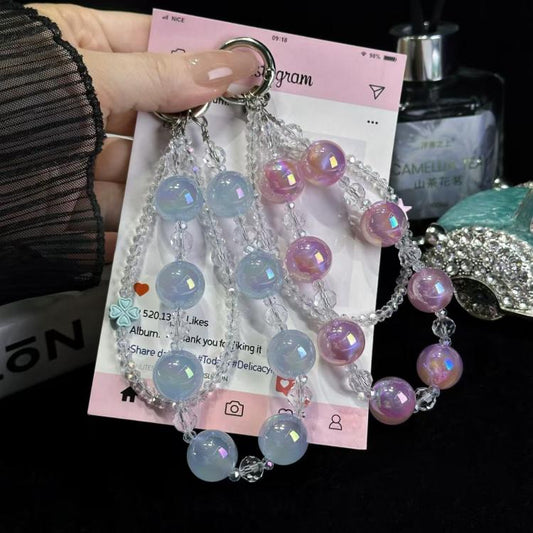 Laser Luminous Beads Phone Chain(Blue) - Lanyards & Wrist Straps by buy2fix | Online Shopping UK | buy2fix