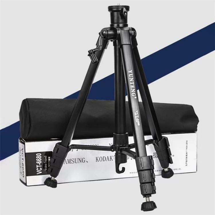 YUNTENG VCT-6680 Travel Tripod Telescopic 152CM Camera Mount Phone Tripod - Tripods by YUNTENG | Online Shopping UK | buy2fix