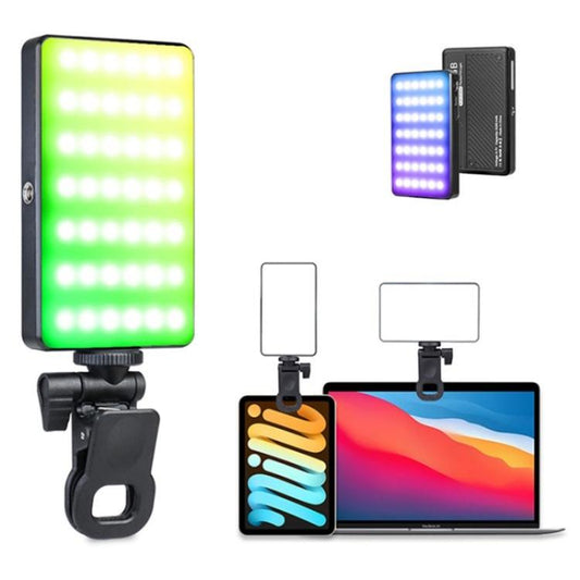 T140RGB Portable Full Color Fill Light for Video Recording / Live Photography - Selfie Light by buy2fix | Online Shopping UK | buy2fix