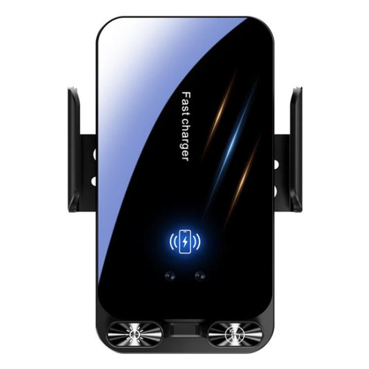 SD05 With Retractable Type-C Cable Car Phone Holder Wireless Charging Mount - Car Charger by buy2fix | Online Shopping UK | buy2fix