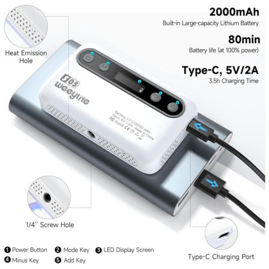 Weeylite S05 Portable App Control Phone Fill Lamp Video Live Streaming Photography RGB Full Color Fill Light(Yellow) - Selfie Light by buy2fix | Online Shopping UK | buy2fix