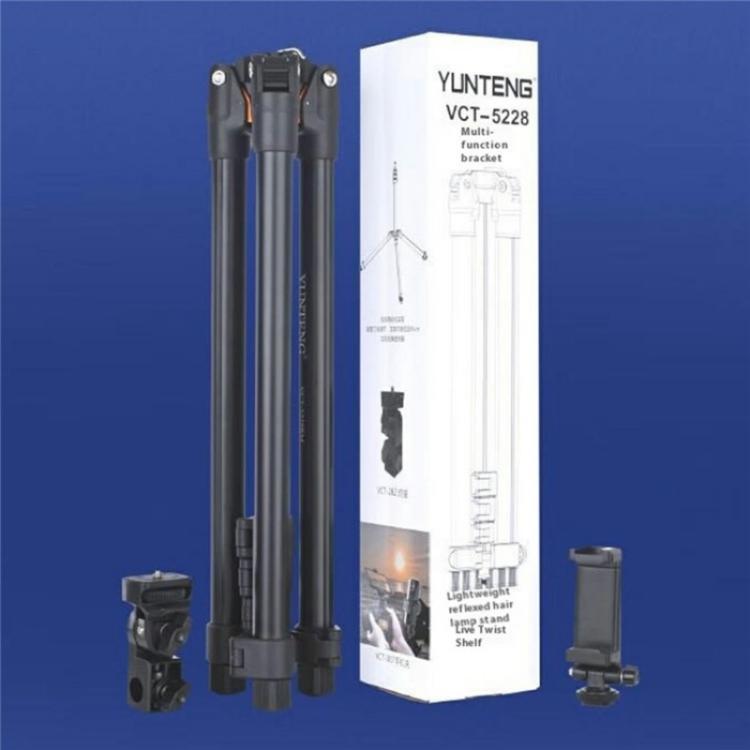 YUNTENG VCT-5228 Photography Live Streaming Aluminum Alloy Extendable Tripod - Tripods by YUNTENG | Online Shopping UK | buy2fix