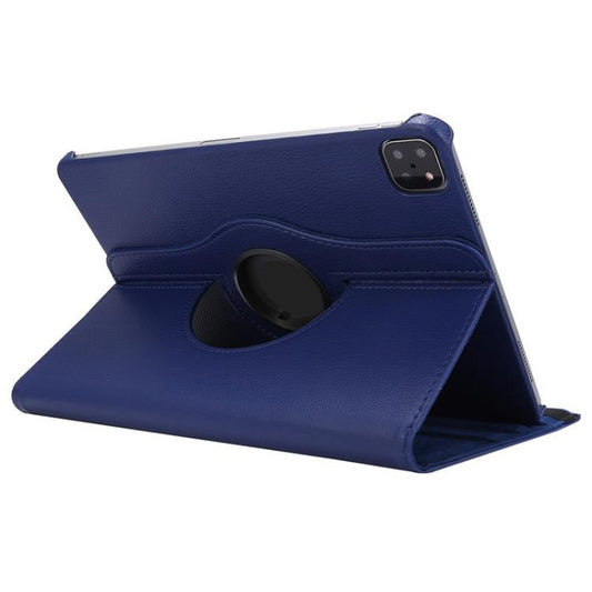 For iPad Pro 11 2025 / 2024 ENKAY 360 Degree Rotation Litchi Leather Smart Tablet Case(Dark Blue) - iPad Pro 11 2025 / 2024 Cases by ENKAY | Online Shopping UK | buy2fix