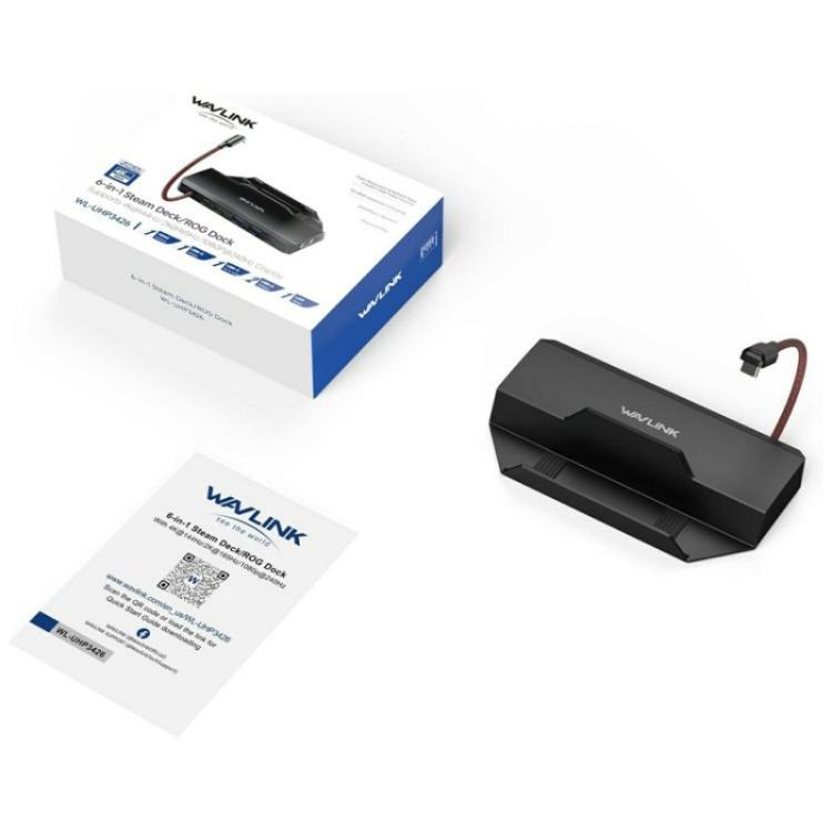 WAVLINK UHP3426 For Steam Deck Gigabit RJ45 100W PD Hub Adapter 6 in 1 Docking Station - Other Accessories by buy2fix | Online Shopping UK | buy2fix