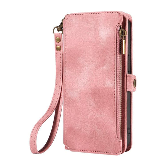 For iPhone 14 Pro Fantasy Multifunctional Zipper Wallet Leather Phone Case(pink) - iPhone 14 Pro Cases by buy2fix | Online Shopping UK | buy2fix