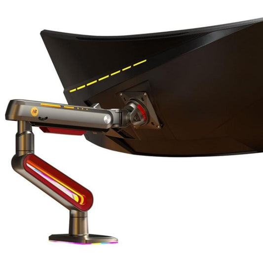 NORTH BAYOU L60 RGB Light Desk Mount Bracket 32-60 Inch Gaming Monitor Arm Stand - TV Brackets & Mounts by buy2fix | Online Shopping UK | buy2fix