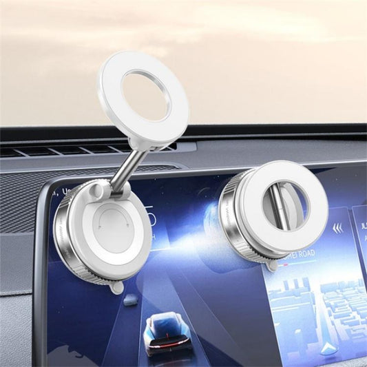 K007 Dashboard Stand 360 Degree Rotation Car Suction Cup Base Magnetic Mount Phone Holder(White) - Universal Car Holders by buy2fix | Online Shopping UK | buy2fix