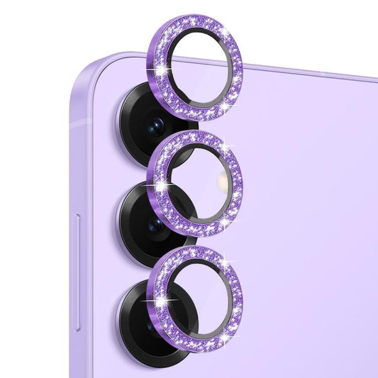 For Samsung Galaxy S25 5G NORTHJO 1 Set Camera Lens Protector Glitter Metal Ring Film(Purple) - For Samsung by NORTHJO | Online Shopping UK | buy2fix