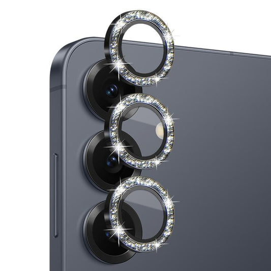 For Samsung Galaxy S25+ 5G NORTHJO 1 Set Camera Lens Protector Glitter Metal Ring Film(Black) - For Samsung by NORTHJO | Online Shopping UK | buy2fix