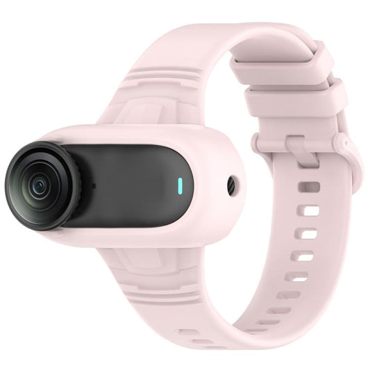 For Insta 360 Go 3 / Go 3S / Go 2 Solid Color Silicone Watch Band(Light Pink) - Case & Bags by buy2fix | Online Shopping UK | buy2fix