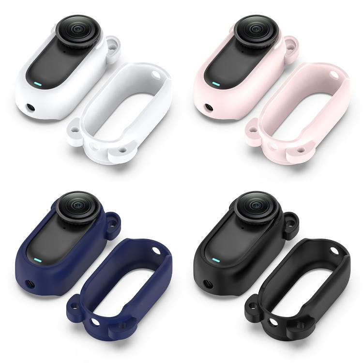 For Insta 360 Go 2 Solid Color Silicone Protective Case(Light Pink) - Case & Bags by buy2fix | Online Shopping UK | buy2fix