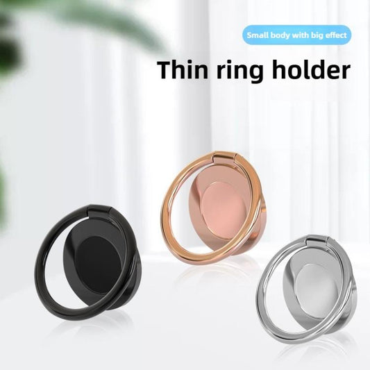 Universal Magnetic Suction Cup Thin Portable Cell Phone Ring Clip(Rose Gold) - Ring Holder by buy2fix | Online Shopping UK | buy2fix
