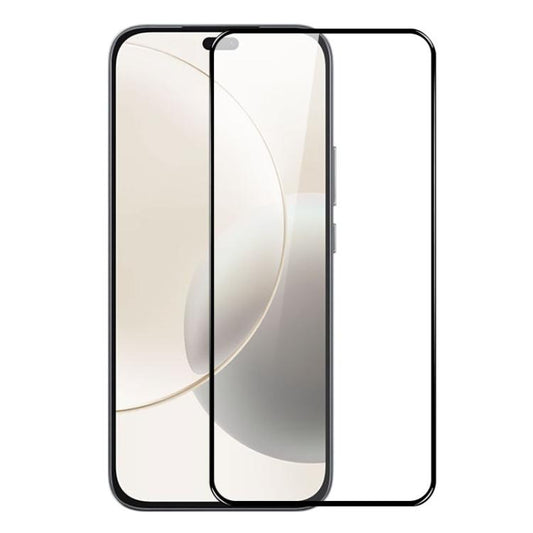 For Honor 400 Lite Global NORTHJO A++ Screen Protector Full Glue Silk Printing Tempered Glass Film(Black) - Tempered Glass Film by NORTHJO | Online Shopping UK | buy2fix