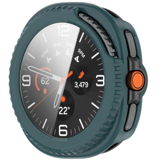 For Samsung Galaxy Watch8 Classic 46mm Tempered Film Integrated PC Watch Cover(Pine Green) - Watch Cases by buy2fix | Online Shopping UK | buy2fix