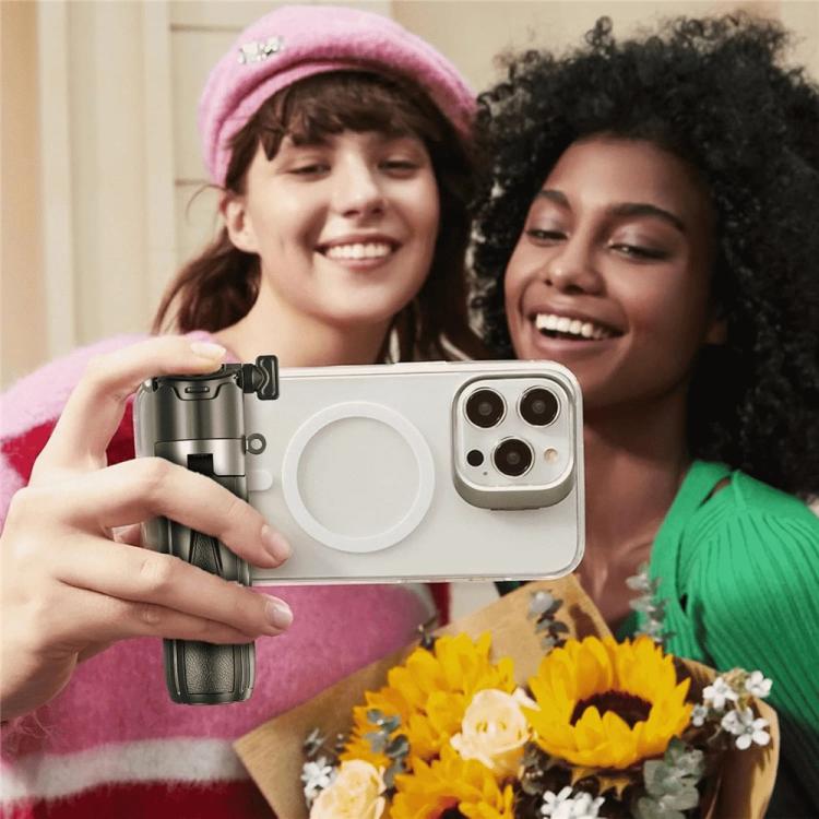 Jmary MT-18 Extendable Phone Holder Wireless Control Mini Phone Selfie Stick Tripod(White) - Selfie Sticks by Jmary | Online Shopping UK | buy2fix