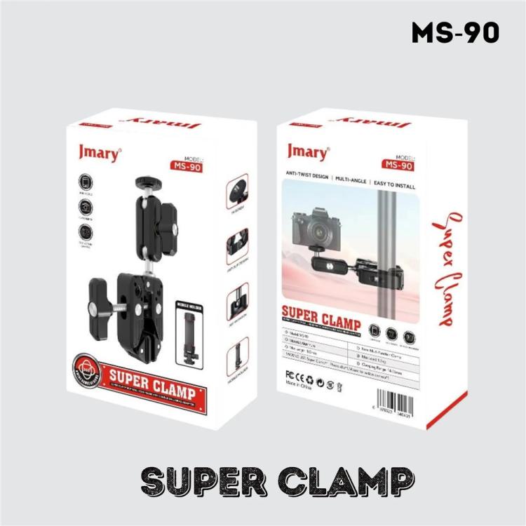 JMARY MS-90 For Action Cameras Super Clamp Mount Magic Arm Double Ball Head Adapter - Holder by Jmary | Online Shopping UK | buy2fix