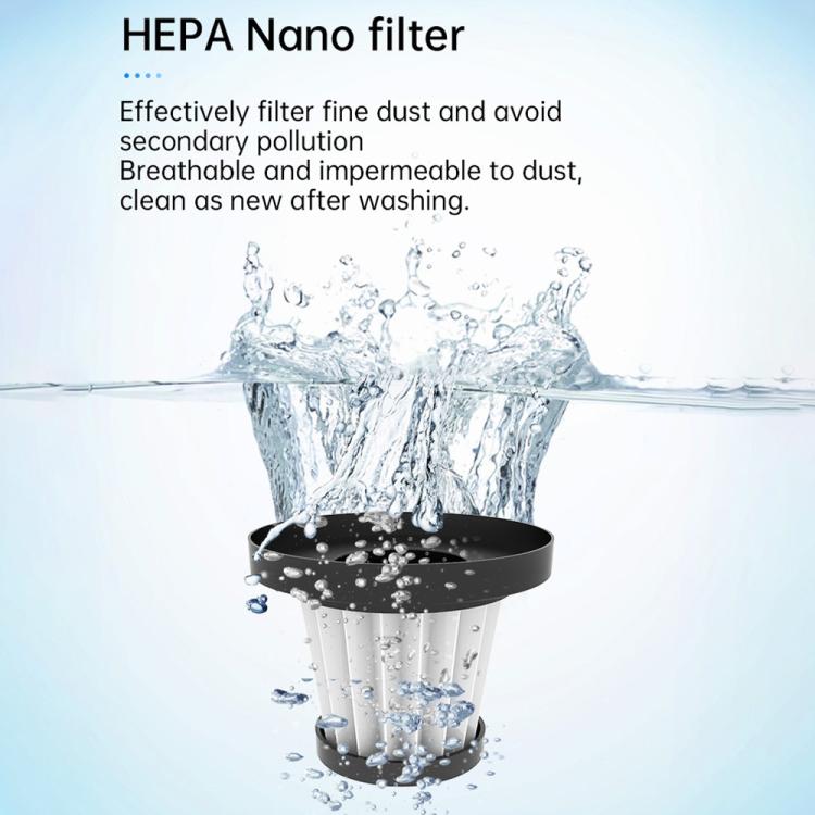 V16S With 200ml Dust Box Rechargeable Dust Blower Portable Handheld Car Vacuum Cleaner - Vacuum Cleaner by buy2fix | Online Shopping UK | buy2fix