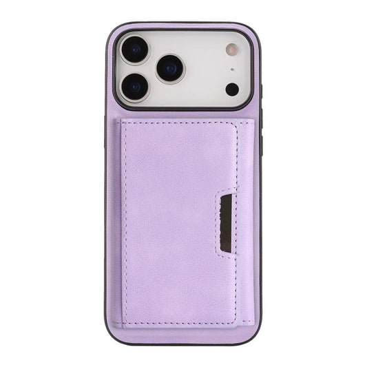 For iPhone 17 Pro Max Kalebol Strong Magnetic MagSafe Tri-Fold Wallet Leather Phone Case(Purple) - iPhone 17 Pro Max Cases by Kalebol | Online Shopping UK | buy2fix