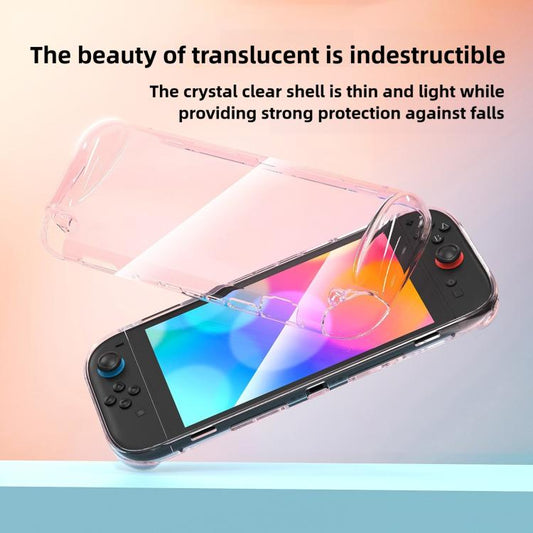 For Nintendo Switch 2 Game Consoles Transparent TPU Protective Case(Translucent White Glitter) - Cases by buy2fix | Online Shopping UK | buy2fix
