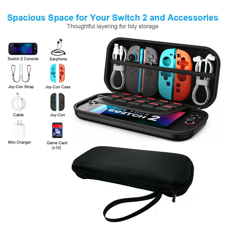 For Nintendo Switch 2 Portable Hard Shell Travel Tote EVA Travel Storage Bag - Bags by buy2fix | Online Shopping UK | buy2fix