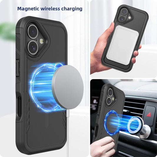 For iPhone 17 Kalebol 2 in 1 Matte MagSafe Shockproof Phone Case - iPhone 17 Cases by Kalebol | Online Shopping UK | buy2fix