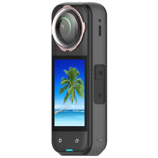 For Insta360 X4 Rotating Optical Tempered Glass Lens Guard Protective Cover(Pink) - Protective Film & Stickers by buy2fix | Online Shopping UK | buy2fix