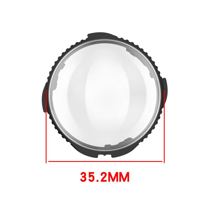For Insta360 X4 Rotating Optical Tempered Glass Lens Guard Protective Cover(Black) - Protective Film & Stickers by buy2fix | Online Shopping UK | buy2fix