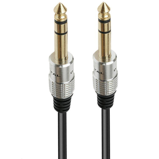 JUNSUNMAY 6.35mm 1/4 inch Male to Male Stereo Headphone Guitar Extension Cable Cord, Length:5m - Aux Cable by JUNSUNMAY | Online Shopping UK | buy2fix