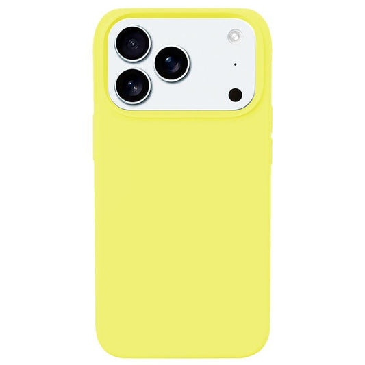 For iPhone 17 Pro Kalebol Solid Color Simple All-inclusive Liquid Silicone Phone Case(Yellow) - iPhone 17 Pro Cases by Kalebol | Online Shopping UK | buy2fix