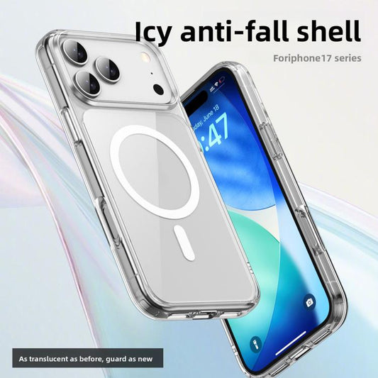 For iPhone 17 Pro Max Kalebol Ice-clear MagSafe Anti-drop Phone Case(Transparent) - iPhone 17 Pro Max Cases by Kalebol | Online Shopping UK | buy2fix
