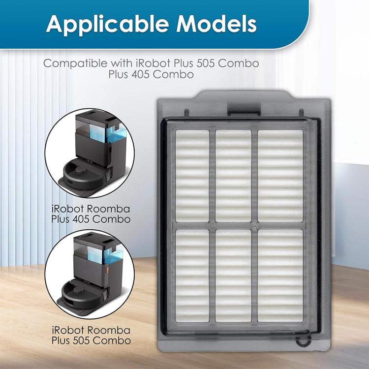JUNSUNMAY 4pcs Sweeper Clean Filter for iRobot Roomba Plus 405 / 505 Combo - For ECOVACS Accessories by JUNSUNMAY | Online Shopping UK | buy2fix