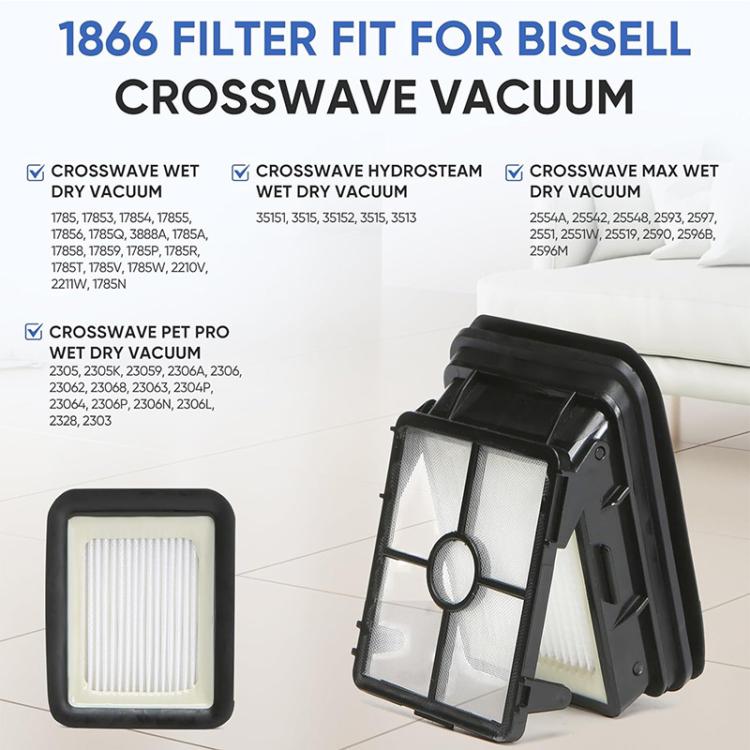 4pcs JUNSUNMAY Replacement Filters for Bissell Crosswave Wet Dry Vacuums 3888A / 1785A / 2306A - For Bissell Accessories by JUNSUNMAY | Online Shopping UK | buy2fix