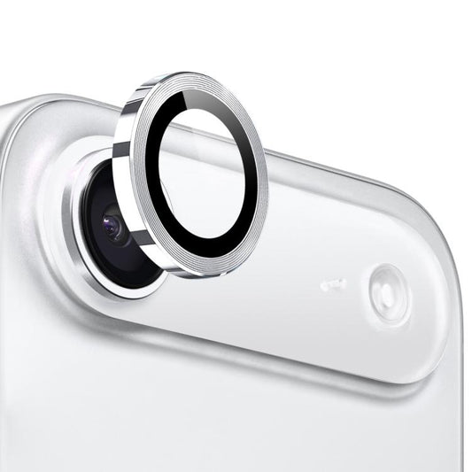 For iPhone Air NORTHJO Camera Lens Protector CD Metal Ring Tempered Glass Film(Silver) - iPhone Air Tempered Glass by NORTHJO | Online Shopping UK | buy2fix