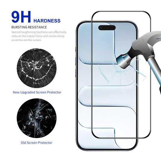 For iPhone Air 5pcs ENKAY Thickened Glue No White Edge High Aluminum-silicon Tempered Glass Film - iPhone Air Tempered Glass by ENKAY | Online Shopping UK | buy2fix