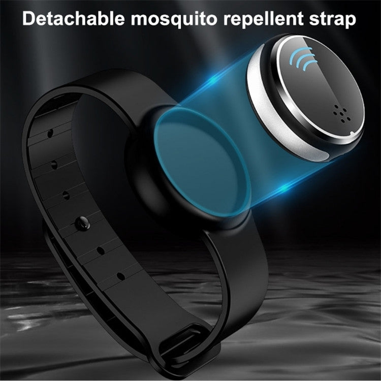 Ultrasonic Mosquito Repellent Electronic Mosquito Repellent Bracelet Outdoor Portable Watch Mosquito Repellent (Black Purple) by buy2fix