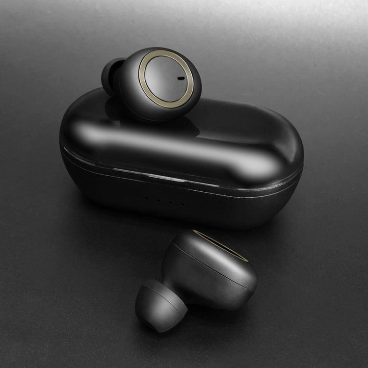 TWS-A1 TWS Bluetooth 5.0 Mini Invisible Sports Music Earphone with Charging Box & Microphone (Black) by buy2fix