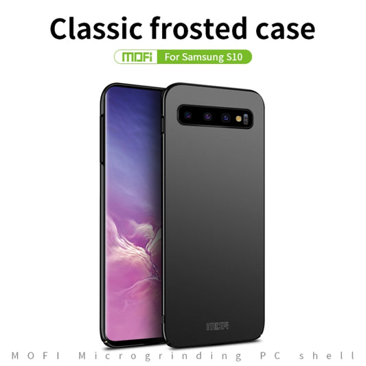 For Galaxy S10 MOFI Frosted PC Ultra-thin Hard Case(Black) by MOFI