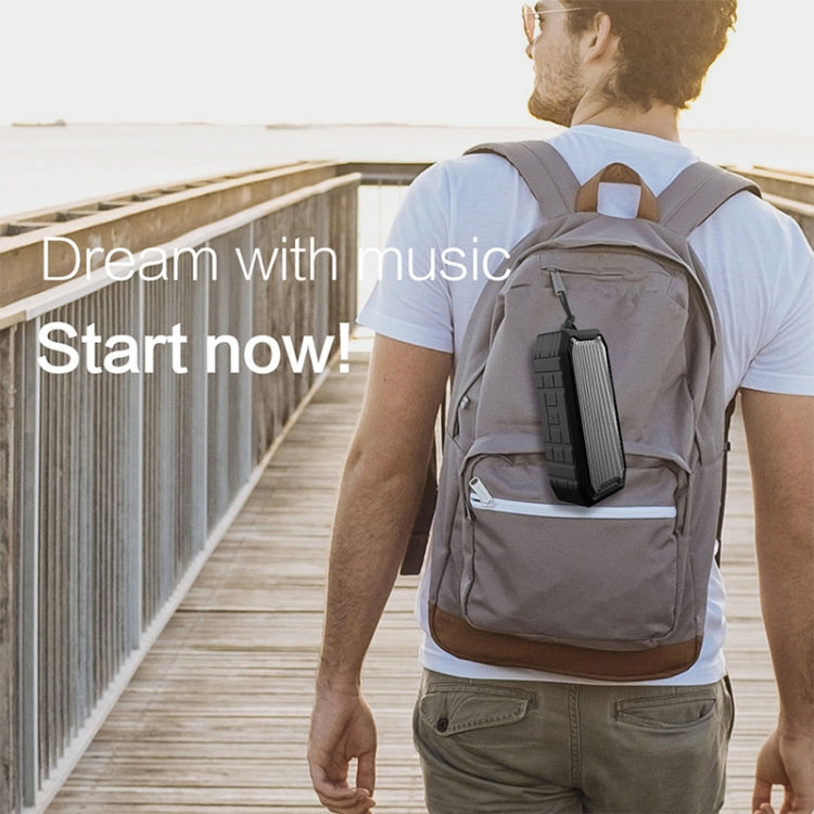 M3 Wireless Bluetooth Speakers Waterproof Portable Outdoor Loudspeaker Mini Box Speaker Support FM & TF & U Disk(Black) by buy2fix